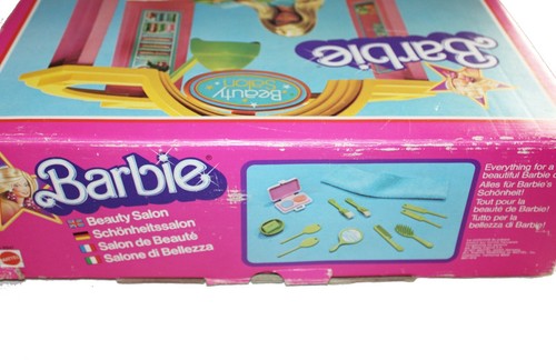 Salon de beauté / salon de coiffure Barbie vintage Mattel 1977 en boîte - Picture 11 of 12