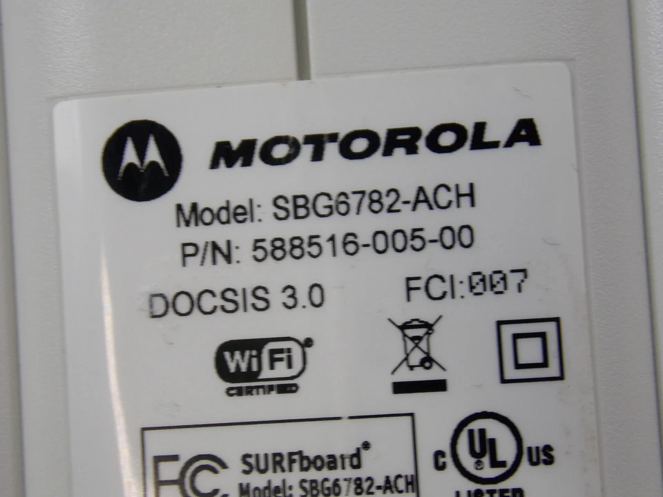 Motorola Surfboard Arris SBG6782-ACH DOCSIS 3.0 Modem & Wifi Router - Image 3 of 4