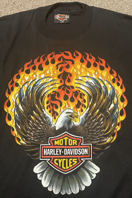 Vintage 90s Mens Large Harley Davidson Motorcycles Single Stitch T