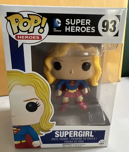 Funko Pop Dc Super Heroes Supergirl 93 Vinyl Figure Rare Vaulted SUPERGIRL