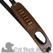 Adjustable Rustic Leather Rifle Sling For Rifles, Made in the USA