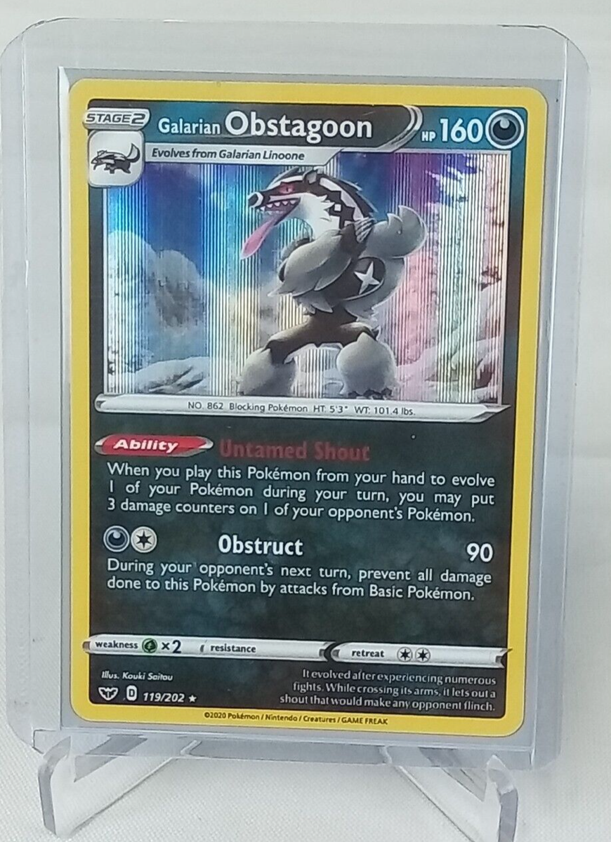 galarian obstagoon pokemon card Galarian Obstagoon 245/217 Illustration Rare Ascended Heroes NM/M
