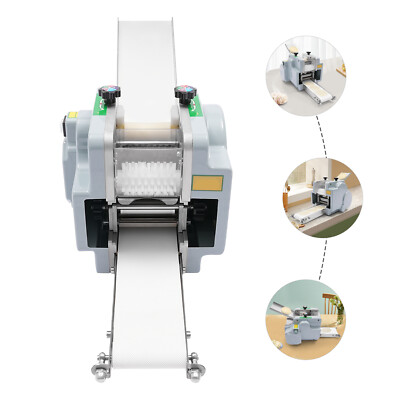 Automatic Dumpling Skin Machine 110V Dumpling Wrapper Maker 60 Pieces/Min Silver
