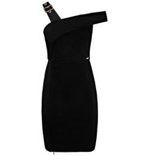 Guess W73K71K5ZO0 Women’s Dress In Black Size L,  UK 12