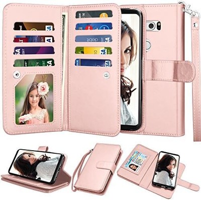for LG V35 ThinQ Wallet Case, for LG V30 / LG V30 Plus/LG V35 Case, PU Leather [