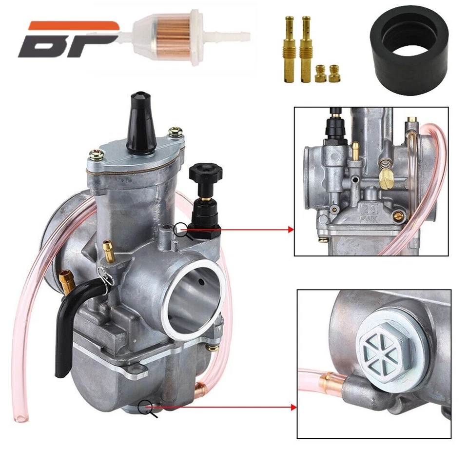 Carburador nuevo para Kawasaki KX80 KX100 KX125 Suzuki RM65 RM80 RM85 RM85L Foto 2 de 4