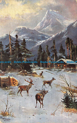 R104060 Ernest Nister. London. Serie 134. E. P. Dutton. Gemälde. Postkarte. 190
