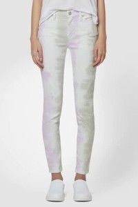 HUDSON Women's NWT Sz 25 Multicolor Nico Super Skinny Cotton Tie Dye Soft Pants