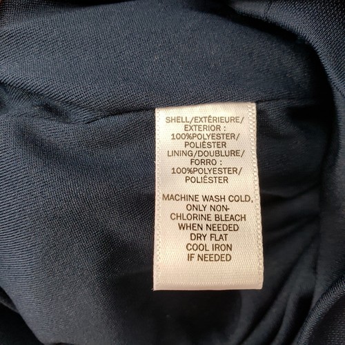 NWT Ann Taylor LOFT Size 8 Navy Blue Draped Back Sleeveless A-Line Dress Lined - Picture 11 of 11