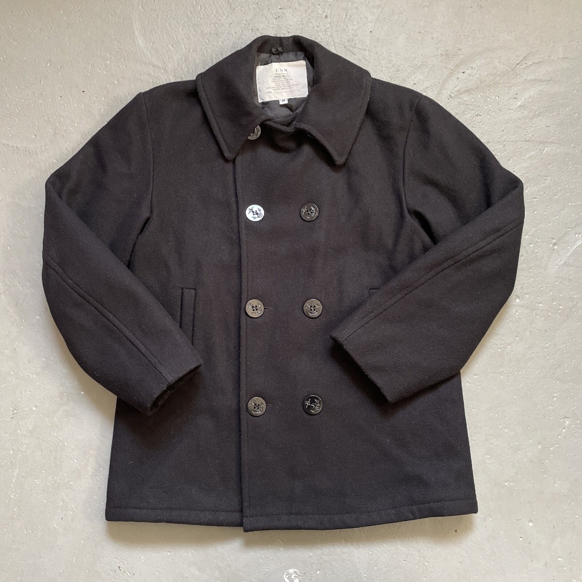 US Navy USN Military Issued Wool Pea Coat 8 Button (MP752394 US Navy USN Military Issued Wool Pea Coat 8 Button (MP752394