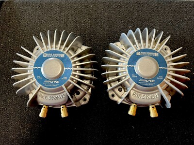 ALPINE BASS ENGINE SWS-BE45 Vintage Car Audio Made By AURA (pair)