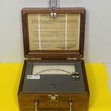 Vtg ALNOR PORTABLE PYROMETER  TYPE 4200  ILLINOIS TESTING LABS Untested Wood Box