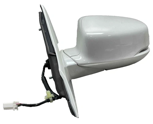 2015 Honda Accord Coupe OEM Left Hand Drivers Side Power Door Mirror White 13-16