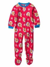 Rudolph the Red Nosed Reindeer Sleeper Blanket Toddler Fleece Pajamas Christmas