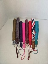 8 VINTAGE COMPACT AND AUTOMATIC UMBRELLA MUTLI SYLES AND COLORS UMBRELLAS LOT D