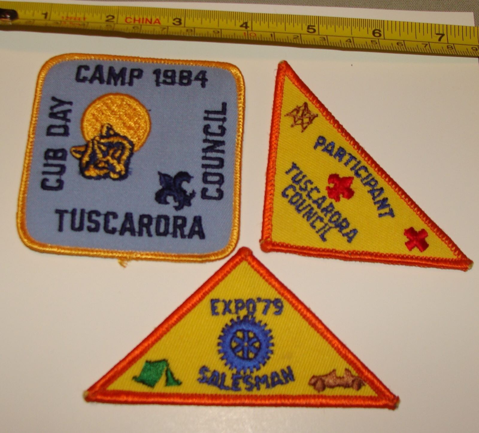 TUSCARORA COUNCIL CUB DAY CAMP EXPO SALESMAN PARTICIPANT BOY SCOUT PATCH vintage eBay