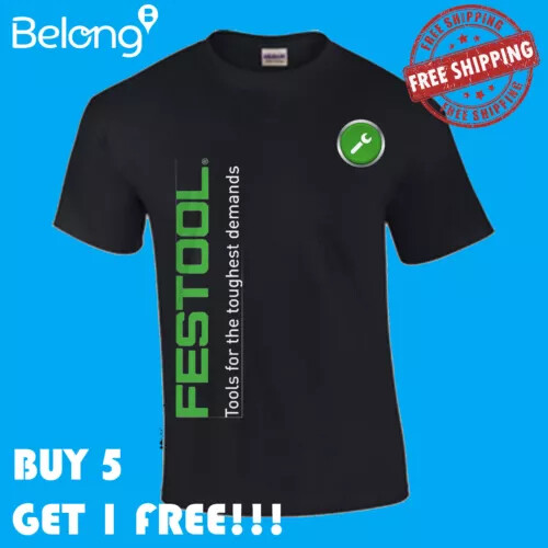 HERREN T-SHIRT FESTOOL TEE SHIRT FESTOOL SCHNELLER. EINFACHER Logo lustig Größe S-5XL USA - Bild 1 von 3