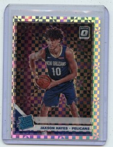 2019-20 DONRUSS OPTIC #190 JAXSON HAYES "CHECKERBOARD" ROOKIE RC PELICANS 090220