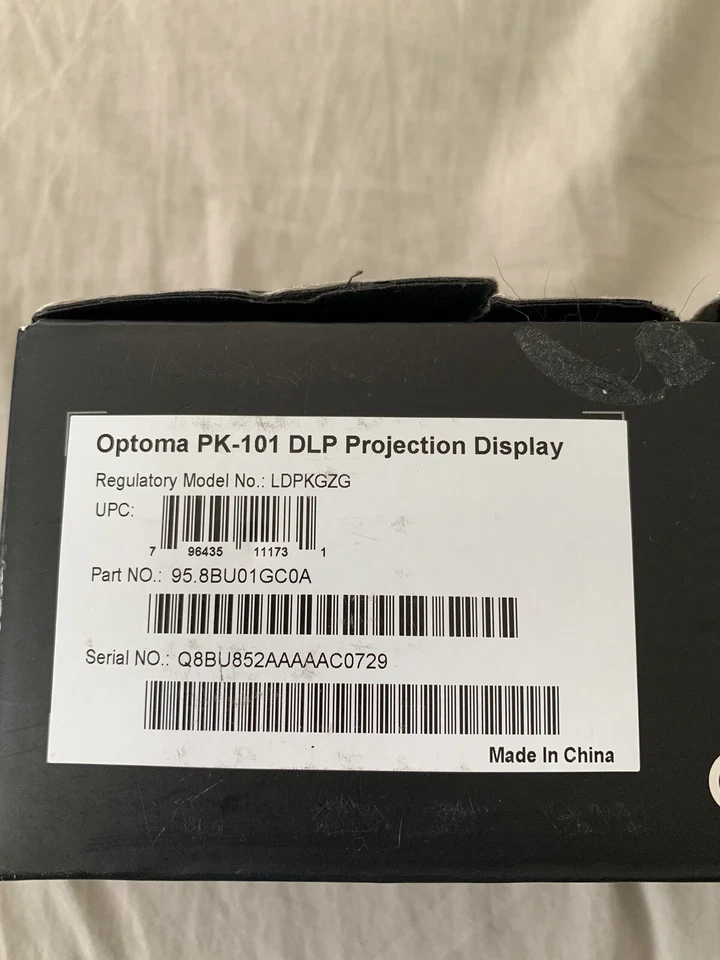 Optoma Pico PK101 Mini Pocket Portable Projector LDPKGZG - Not Tested - Image 2 of 4