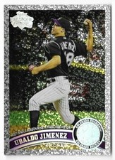 2011 Topps Diamond Anniversary #141 Ubaldo Jimenez Rockies Silver Parallel Card