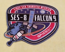 SpaceX Patch:  SES-8 Falcon 9 New