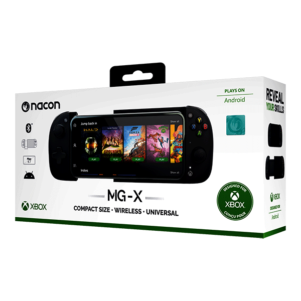 Nacon MG-X Controller Compatto Per Smarthphone + 6 Copri Joystick Silicone XBOX