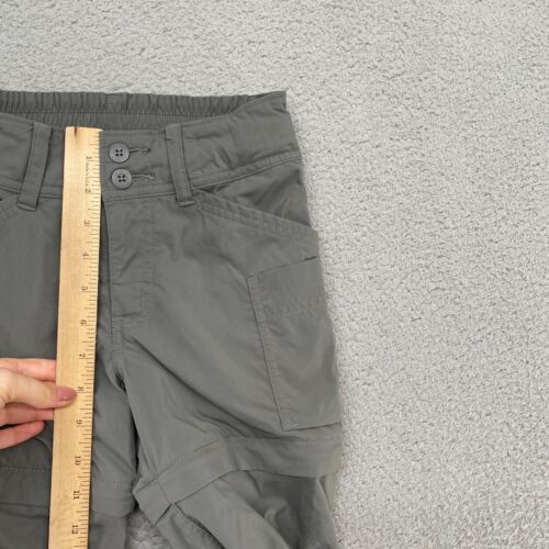 REI Hiking Pants Girls Small 8 Outdoor Convertible Zip Off Shorts Gray Outdoors - Picture 7 of 15