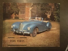 Aston Martin DB1 brochure leaflet brochure