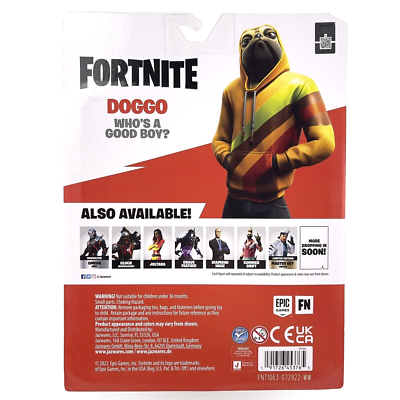 Fortnite Action Figure Doggo Serie Emote - 10,2 Cm Con Veicolo Lil' Treat E Accessorio Snow Pop