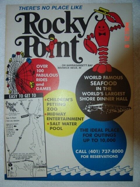 Memorabilia parco divertimenti Rocky Point----- Oggetti originali --- 40 + anni!!!!