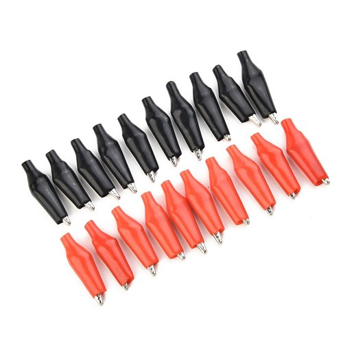 20Pcs (10pcs Black+10pcs Red) Soft Plastic Coated Testing Probe Clip - Picture 11 of 24