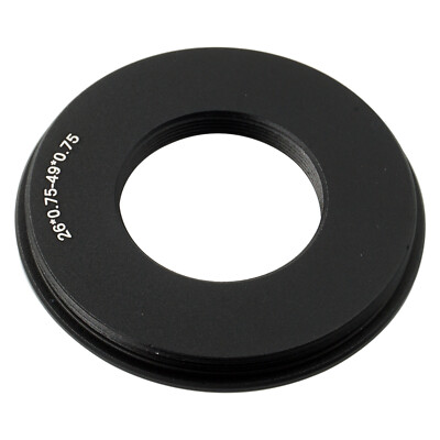 M26-M49 Flansch Modify Objektivadapter M26 x0,75 Buchse auf 49 mm x0,75 Steckerschraube