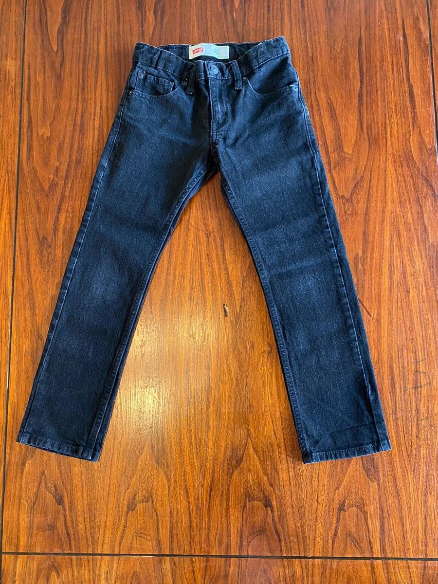 24 X 22 Levis 511 Black Jeans Boys Slim Fit Regular Size 8