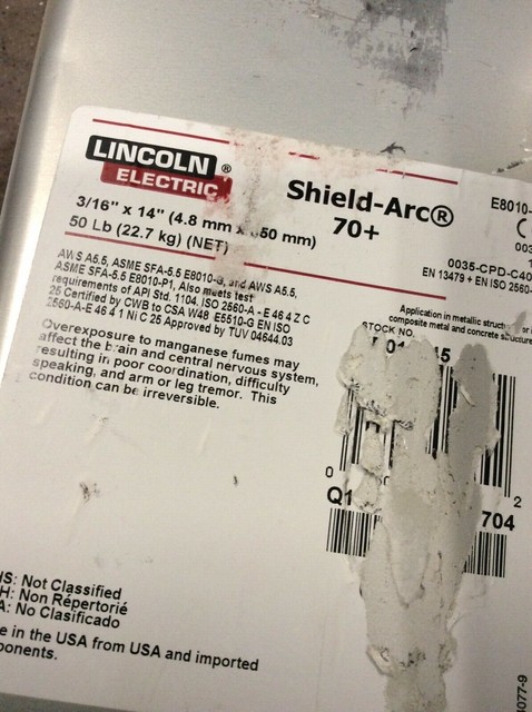 50 LB Lincoln Shield-Arc 70 3/16