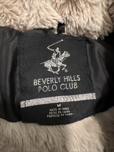 Kids Beverly Hills Polo Club Puffer Vest with Hood Black Size Medium Read - Picture 6 of 9