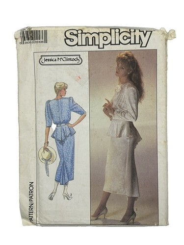 8856 Vintage Simplicity Sewing Pattern Misses Dress Size 12 | eBay