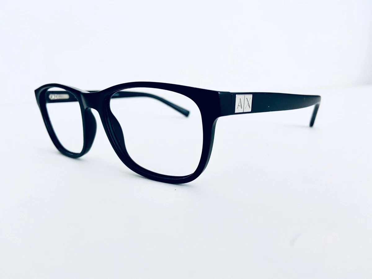 Armani Exchange AX Black Matte Wayfarer Glasses AX 3034 8078 54 18 140