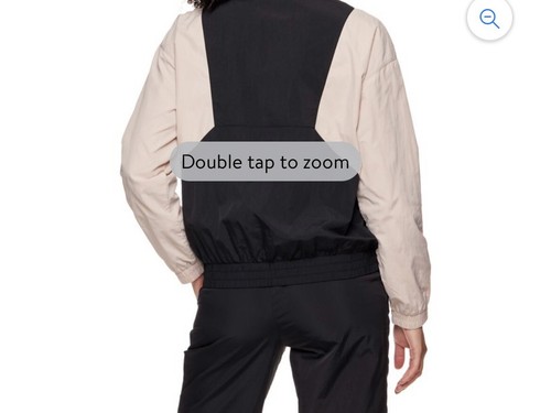Reebok Women’s Black Focus Track Jacket with Front Flap & Pockets Size Medium - Picture 4 of 4