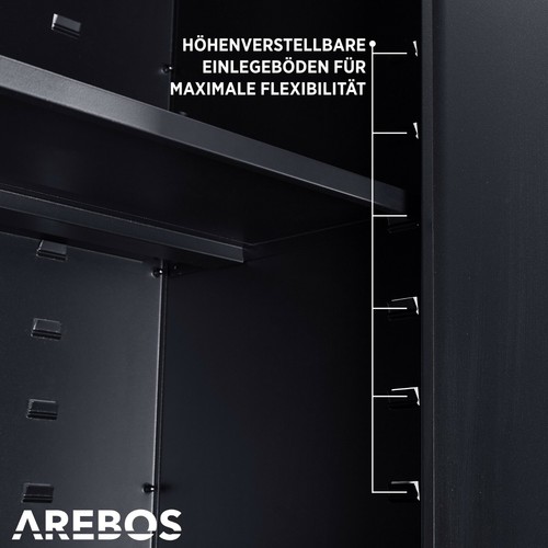 AREBOS Aktenschrank Büroschrank Lagerschrank Materialschrank Stahlschrank - Bild 6 von 12