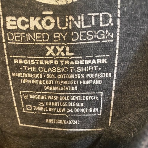 Y2K Ecko Unltd. Raw & Uncut Herren T-Shirt grau Nashorn Größe XXL - Bild 7 von 7