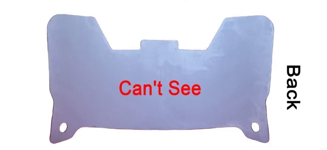 YELLOW MIRROR Full Size Football Flex Helmet Visors & Clip FOR DISPLAY ONLY