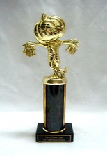 HALLOWEEN TROPHY, PUMPKIN SCARECROW AWARD BLK SCARECROW FREE LETTERING 4