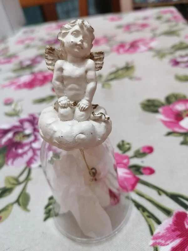 Angelo Di Natale In Vetro Di Murano Artigianale - Colore Blu, Altezza 10 Cm, Con Certificato Di Autenticità, GlassOfVenice