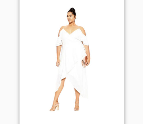 City Chic Elegant Maxi Dress In Ivory SZ 20 NWT