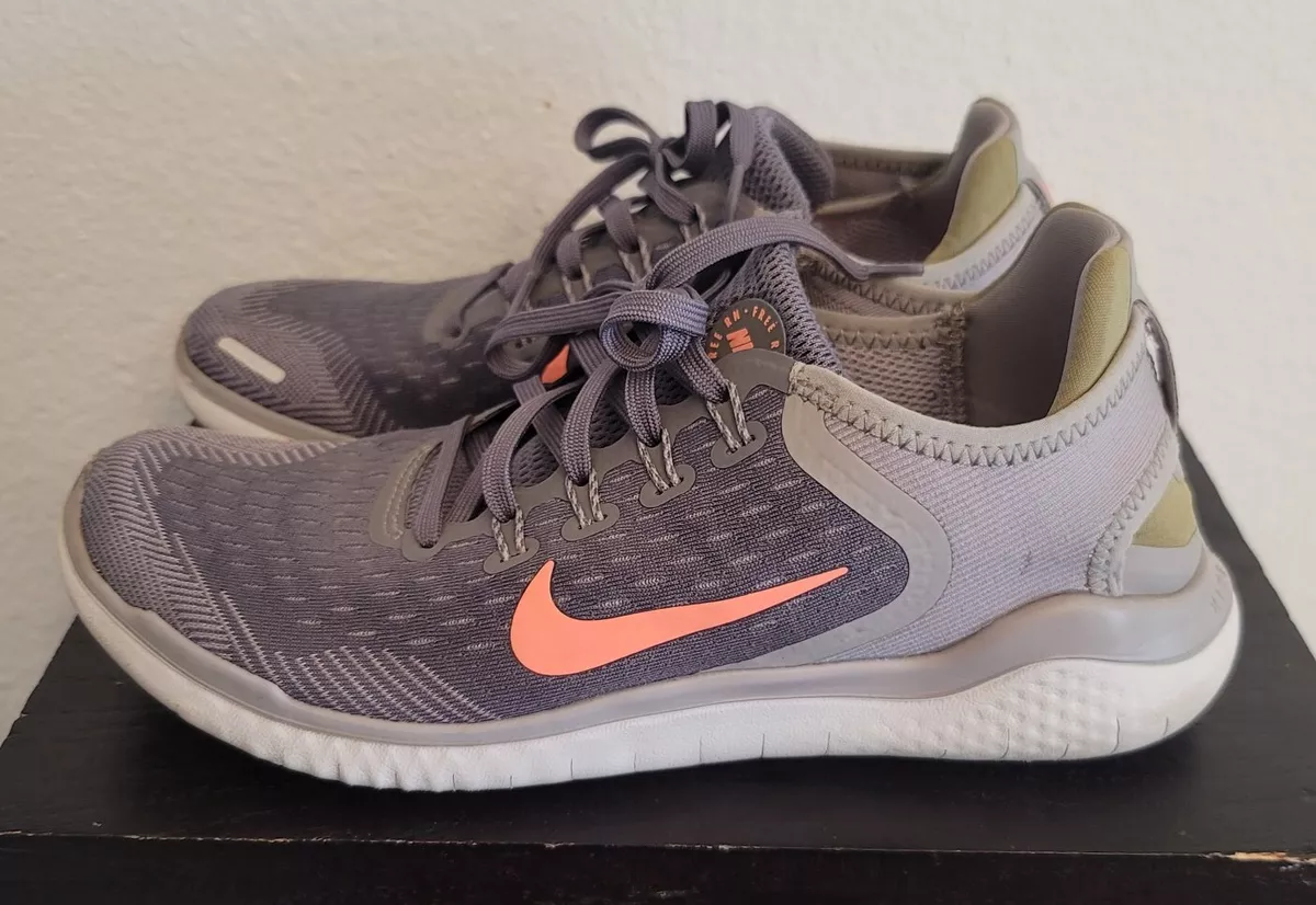Nike Free RN 2017 942837 005 Gris Chaussures de Course N on Orange Swoosh Taille