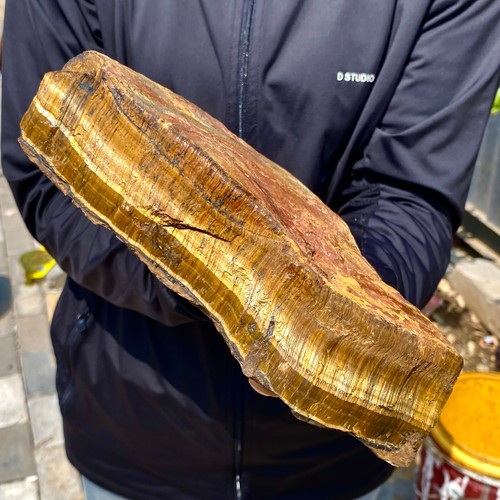 4.51LB Natural tiger's Eye rough raw stone rock specimrn madagescar - 第 3/18 張圖片