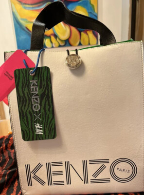 Brand NEW KENZO XHM leather tote bag rare Limited Edition