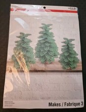Paper Trees Decor Kit By Recollections. Three Evergreen Trees.