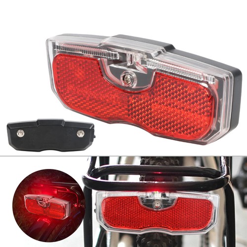 Bike Cycling Bicycle Rear Reflector Tail Light For Luggage Rack Aluminum Alloy - Picture 9 of 24