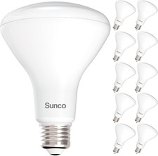 Sunco 10 Pack BR30 Light Bulbs LED, Recessed Can Light Bulbs, Indoor Flood Bulb,